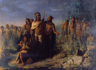 De stichting van Mexico-Stad door José María Jara